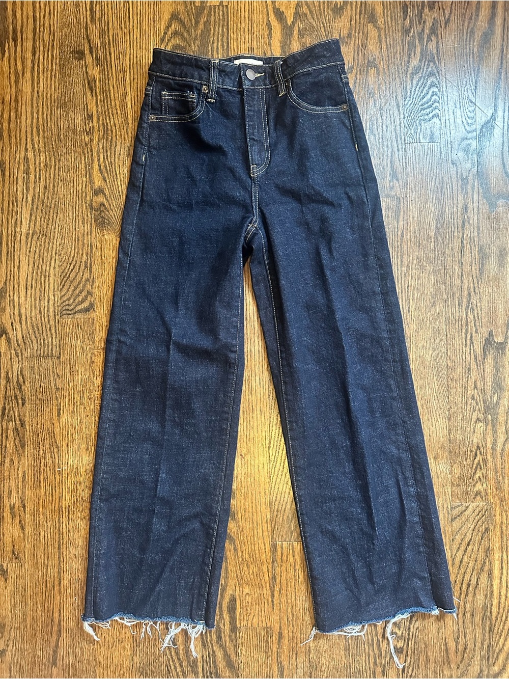 High-Waist Wide-Leg Women’s Jeans in Dark Indigo
